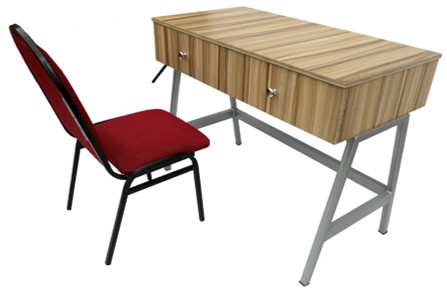 Reading Table and Padded Reading Chair
